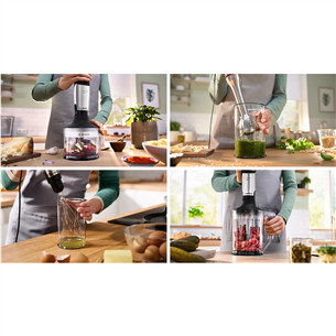 Bosch ErgoMaster, Series 6, 1200 W, stainless steel - Hand blender