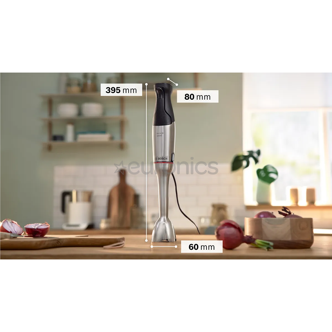 Bosch ErgoMaster, Series 6, 1200 Вт, нерж. сталь - Погружной блендер