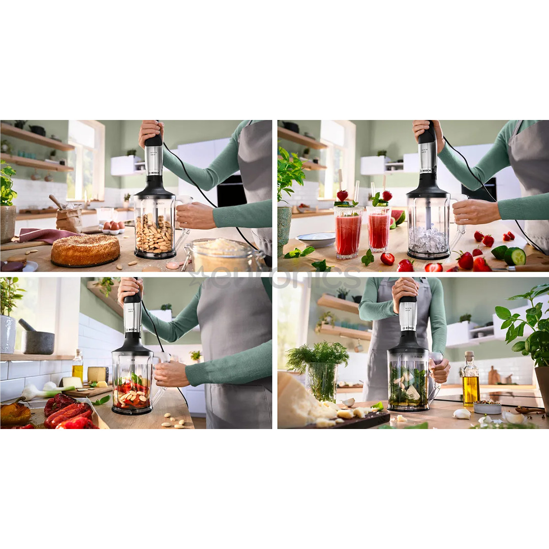 Bosch ErgoMaster, Series 6, 1200 W, stainless steel - Hand blender