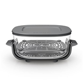 Ninja CRISPi, 3.8 L, CleanCrisp, läbipaistev - Klaasist anum klõpsuga kaanega