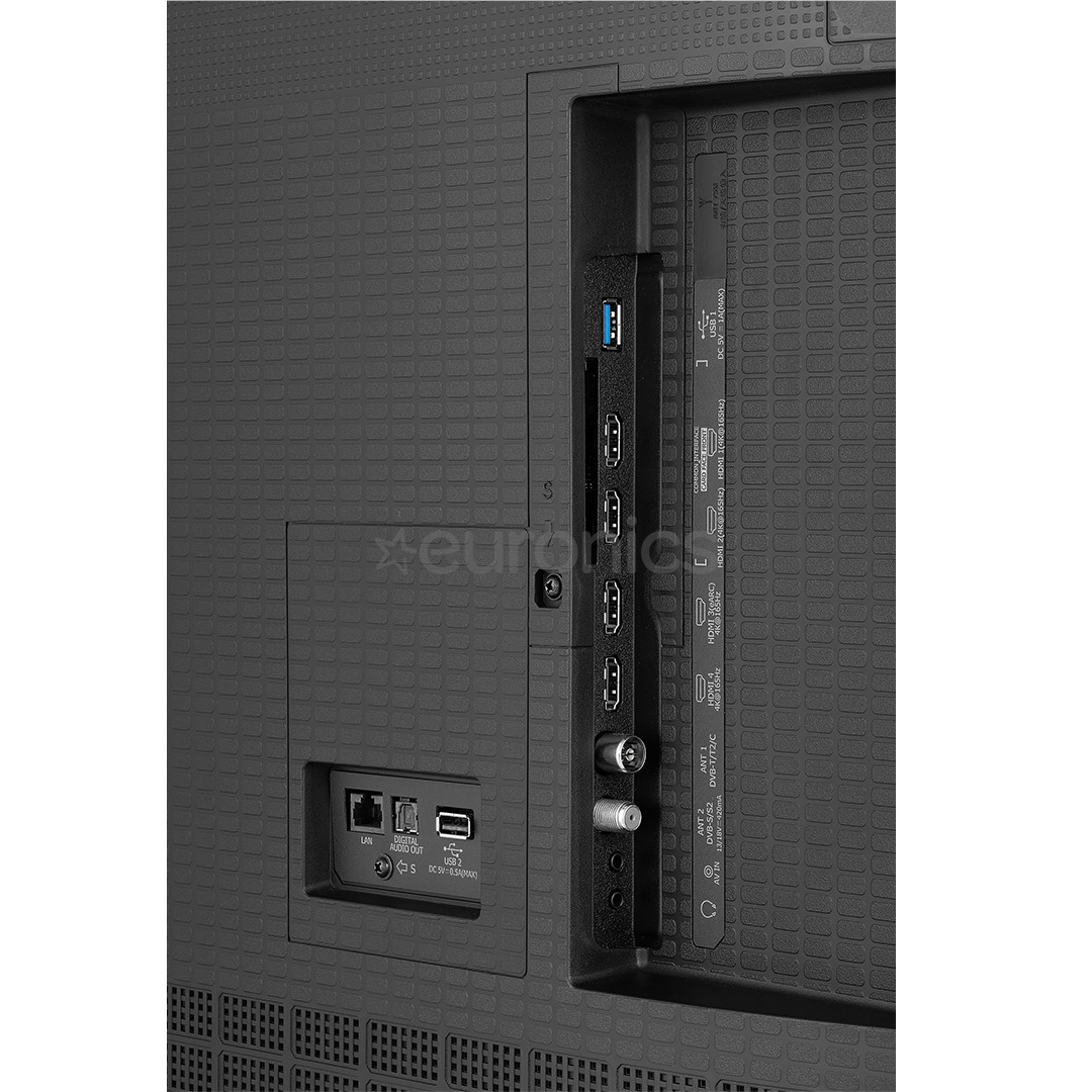 Hisense U7Q PRO, 55'', 4K UHD, ULED, Mini LED, must - Teler