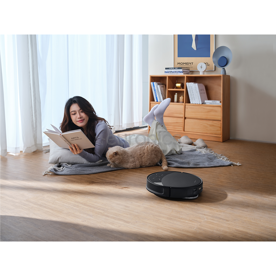 Roborock Saros 10R, сухая и влажная уборка, черный - Робот-пылесос