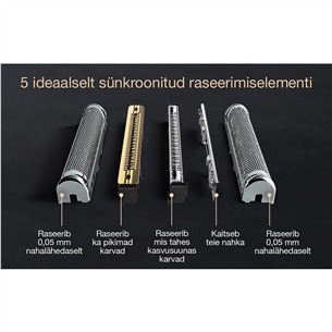 Braun Series 9 Pro+ Wet & Dry, 6-ühes SmartCare keskus ja PowerCase reisikarp, hõbedane - Pardel