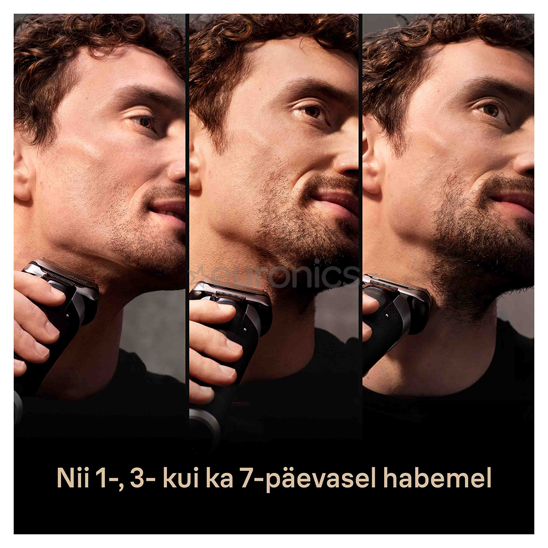 Braun Series 9 Pro+ Wet & Dry, 6-ühes SmartCare keskus ja PowerCase reisikarp, hõbedane - Pardel