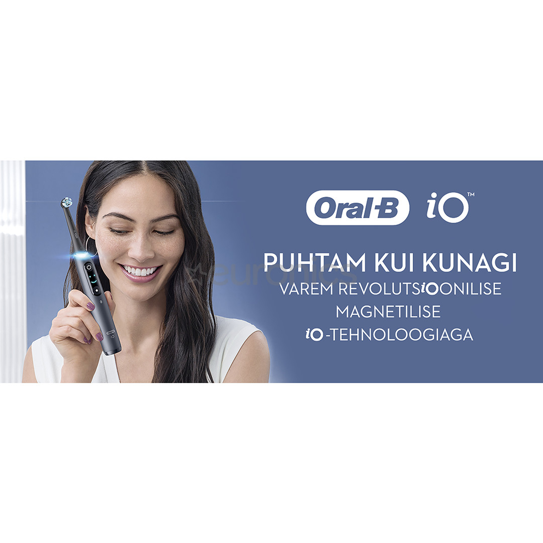 Braun Oral-B iO 8 Duo, 2 шт., черный/белый - Комплект электрических зубных щеток