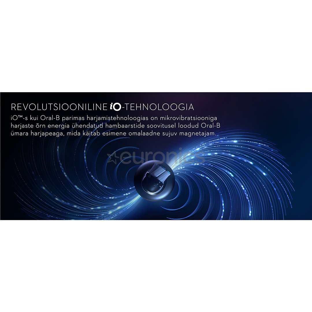 Braun Oral-B iO 8 Duo, 2 tk, must/valge - Elektriliste Hambaharjade komplekt