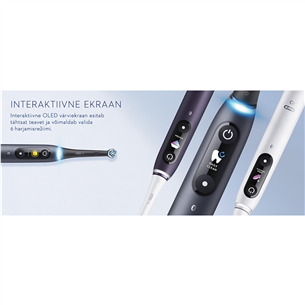 Braun Oral-B iO 8 Duo, 2 tk, must/valge - Elektriliste Hambaharjade komplekt