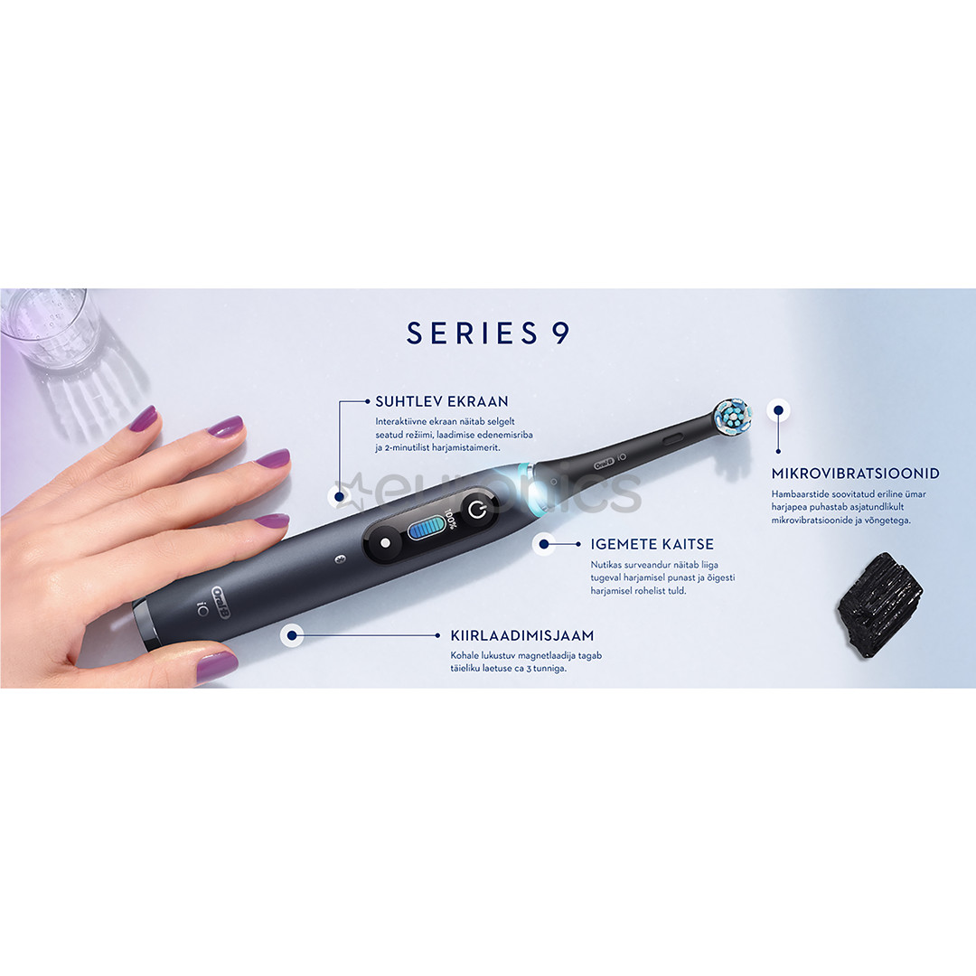 Braun Oral-B iO9 Black Special Edition, black - Electric toothbrush
