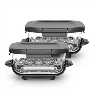 Ninja CRISPi 1.4L, CleanCrisp, 2 tk, läbipaistev - Klaasist anumad klõpsuga kaanega XSKLIDPLT2EUUK