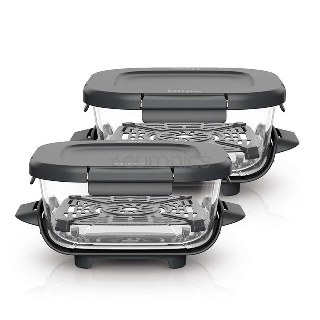 Ninja CRISPi 1,4 л, CleanCrisp, 2 шт., прозрачный - Стеклянная емкость с защелкивающейся крышкой