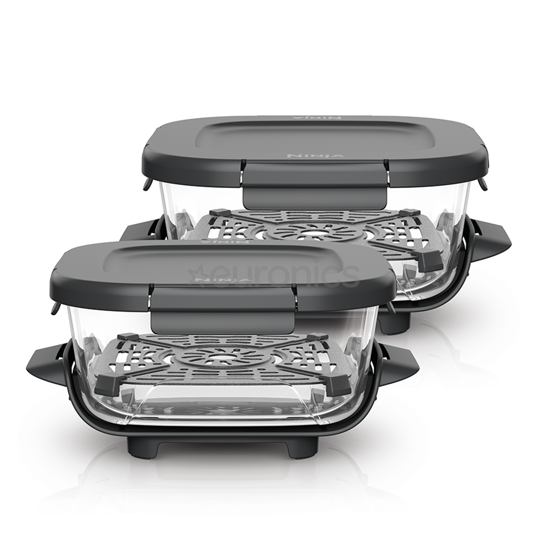 Ninja CRISPi 1.4L, CleanCrisp, 2 tk, läbipaistev - Klaasist anumad klõpsuga kaanega