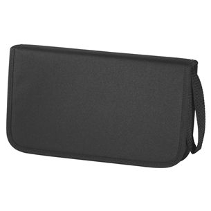 Hama CD/DVD/Blu-ray Wallet 64, must - Plaaditasku 00011616