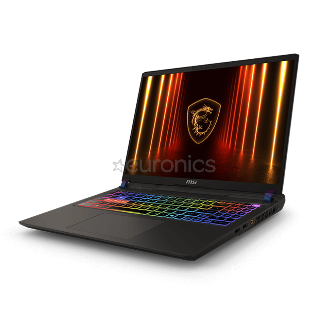 MSI Vector 16 HX AI A2XW, 16'', QHD+, 240 Гц, Ultra 9, 32 ГБ, 1 ТБ, RTX 5070 Ti, ENG, серый - Ноутбук