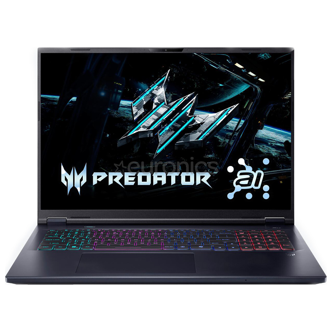 Acer Predator Helios Neo 18, 18'', WQXGA, 240 Hz, Ultra 7, 32 GB, 1 TB, RTX 5070, ENG, must - Sülearvuti