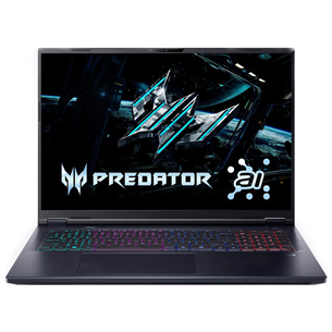 Acer Predator Helios Neo 18, 18'', WQXGA, 240 Hz, Ultra 9, 32 GB, 1 TB, RTX 5070 Ti, ENG, must - Sülearvuti NH.QVLEL.001