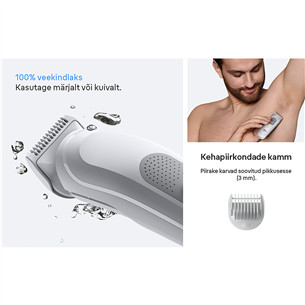 Braun Series 3, белый - Триммер
