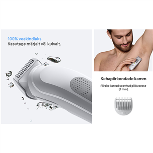 Braun Series 3, белый - Триммер