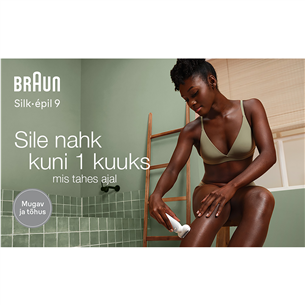 Braun Silk epil 9, Wet & Dry, white - Epilator