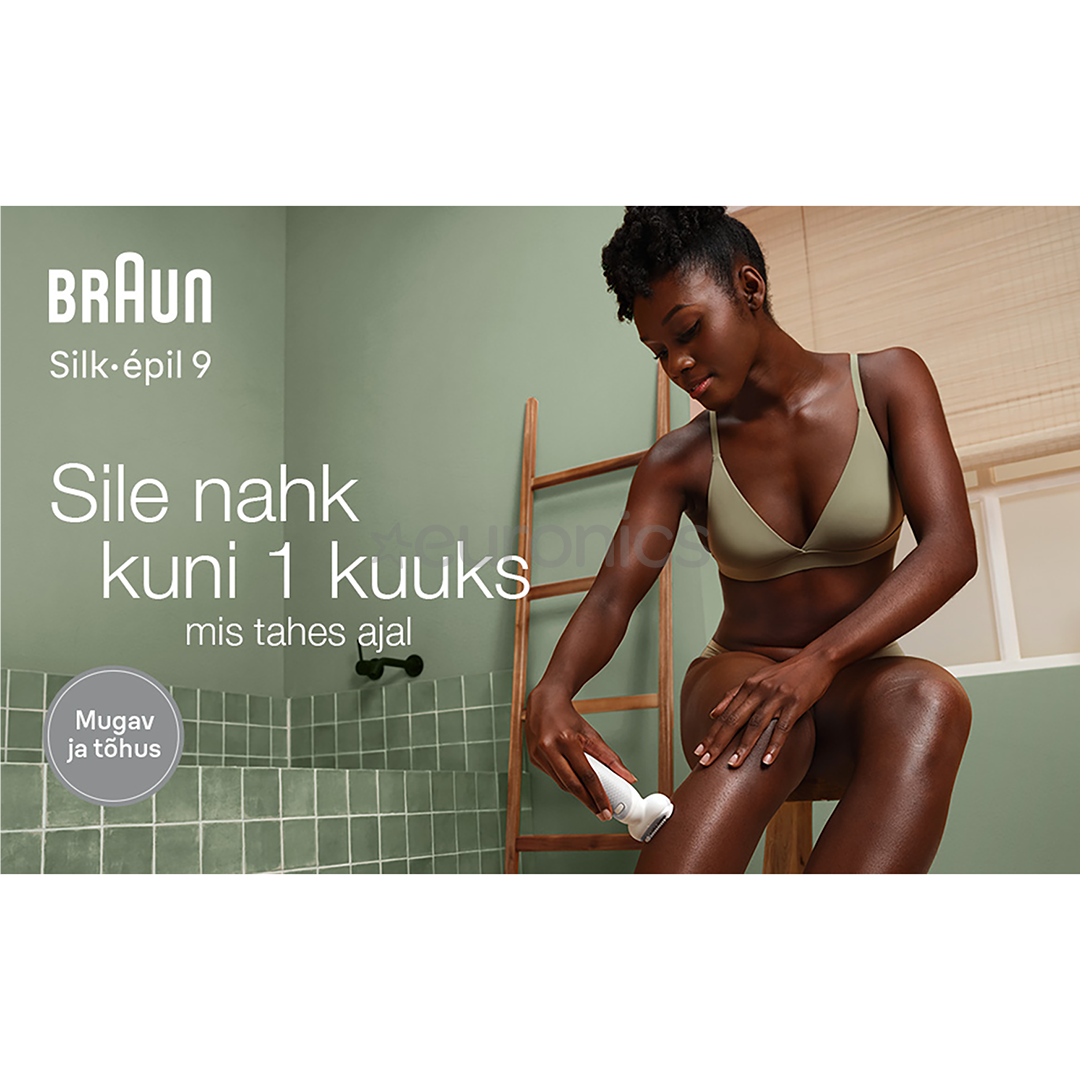 Braun Silk epil 9, Wet & Dry, white - Epilator