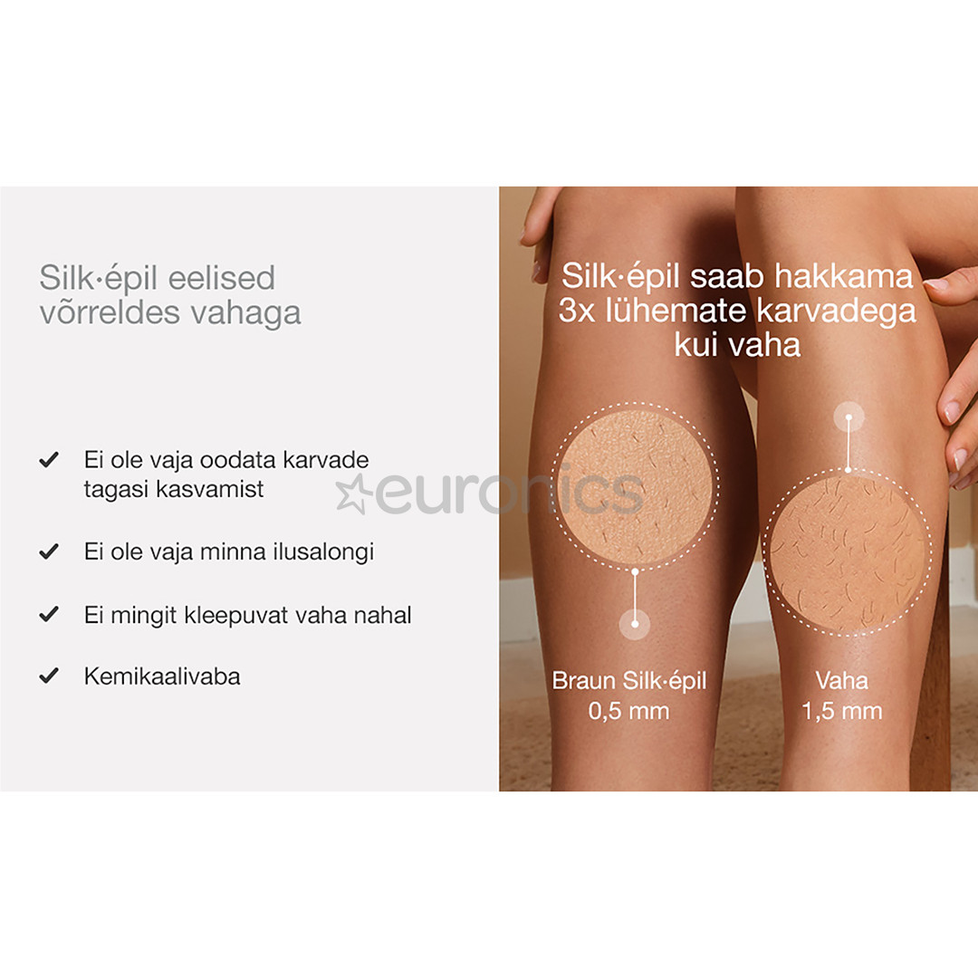 Braun Silk epil 9, Wet & Dry, white - Epilator