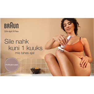 Braun Silk epil 9 Flex, белый - Эпилятор