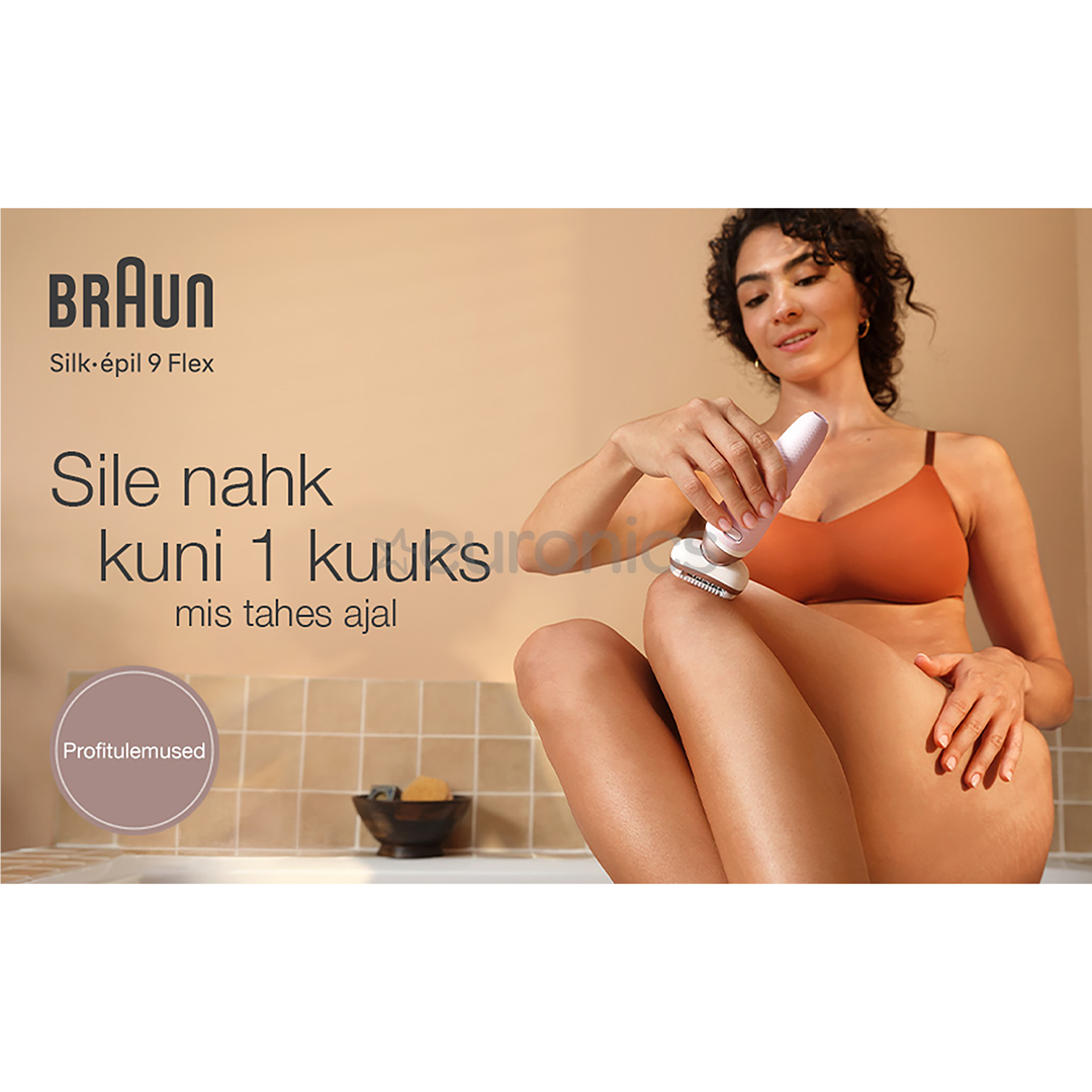 Braun Silk epil 9 Flex, белый - Эпилятор