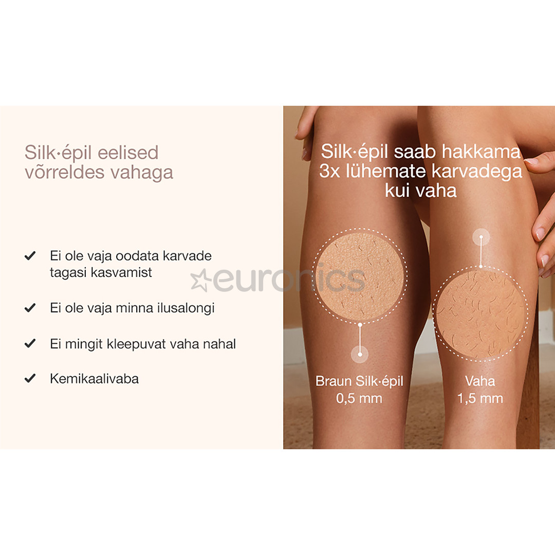 Braun Silk epil 9 Flex, белый - Эпилятор