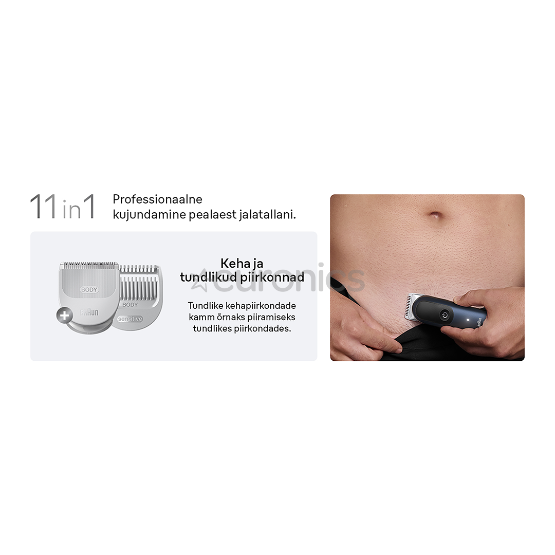 Braun Series 7, 11-in-1, dark blue - Grooming kit