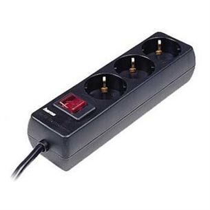 Hama Power Strip, 1,4 м, 3 розетки, черный - Удлинитель 00223013