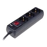 Hama Power Strip, 1,4 м, 3 розетки, черный - Удлинитель