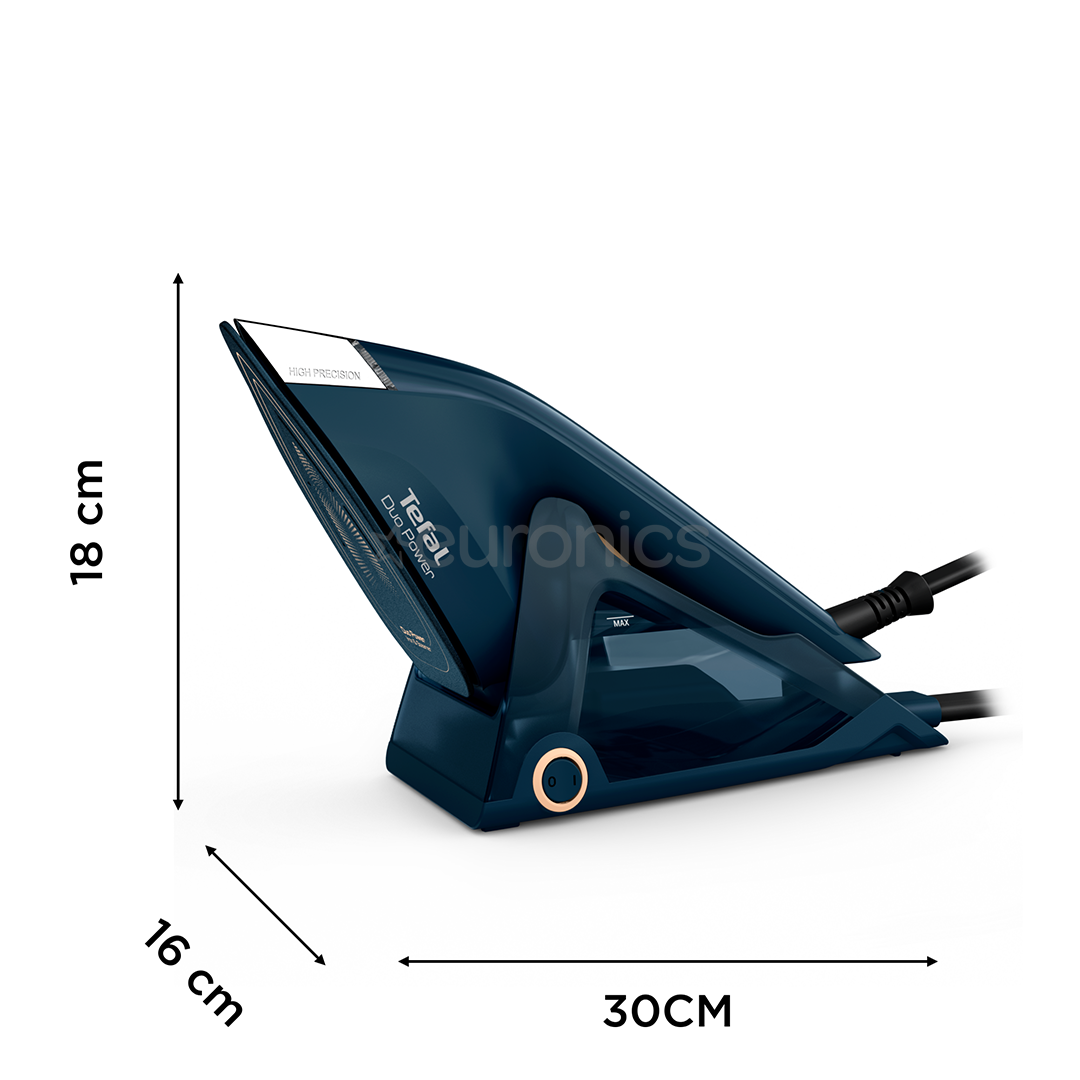 Tefal Duo Power, 2-in-1, 1700 Вт, темно-синий - Паровой утюг и отпариватель для одежды