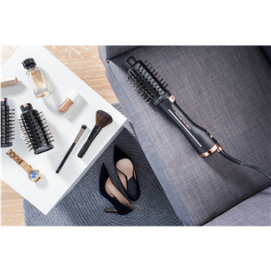 Rowenta Ultimate Experience Virtuose, черный/медный - Фен-щетка