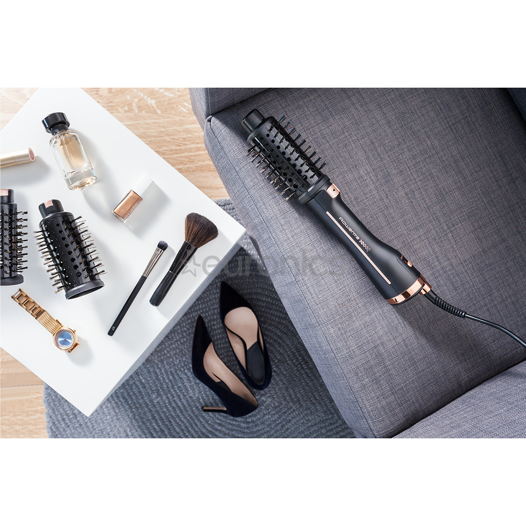 Rowenta Ultimate Experience Virtuose, черный/медный - Фен-щетка