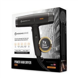 Hedgehog SOHO, 1500 Вт, черный - Фен