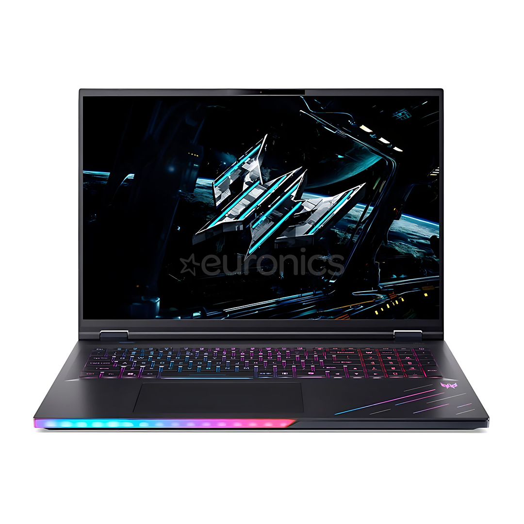 Acer Predator Helios Neo 18 AI, 18'', WQXGA, Mini-LED, 250 Hz, Ultra 9, 32 GB, 2 TB, RTX 5080, ENG, must - Sülearvuti