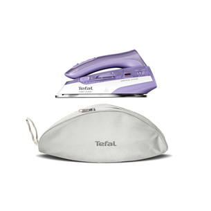 Tefal First Class, 1000 Вт, сиреневый/белый - Дорожный утюг