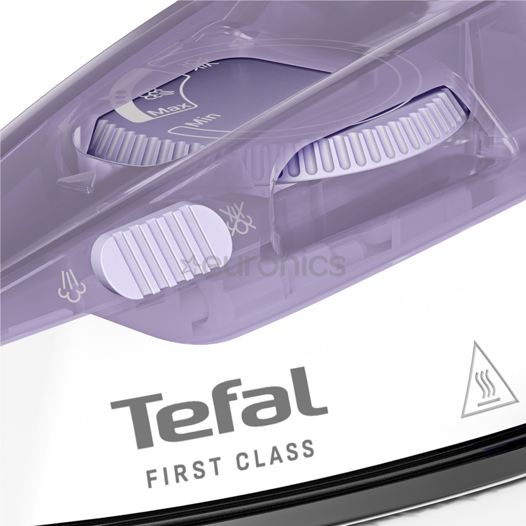 Tefal First Class, 1000 Вт, сиреневый/белый - Дорожный утюг