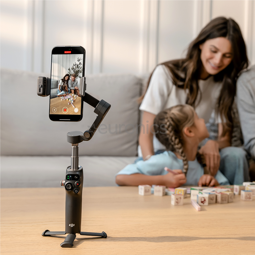Dji Osmo Mobile 8, must - Telefoni statiiv