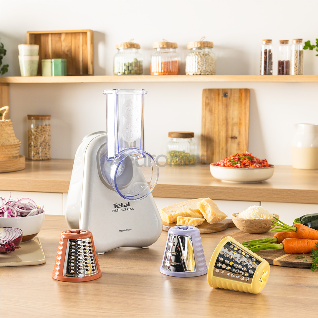 Tefal Fresh Express, light grey - Electric vegetable shredder
