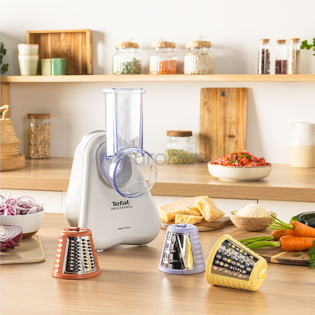 Tefal Fresh Express, light grey - Electric vegetable shredder