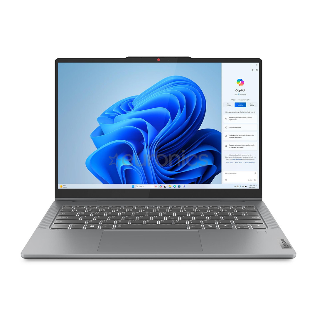 Lenovo IdeaPad 5 2-in-1 Gen 9, 14'', WUXGA, OLED, i5, 16 GB, 512 GB, ENG, luna grey - Notebook 83KX007QLT