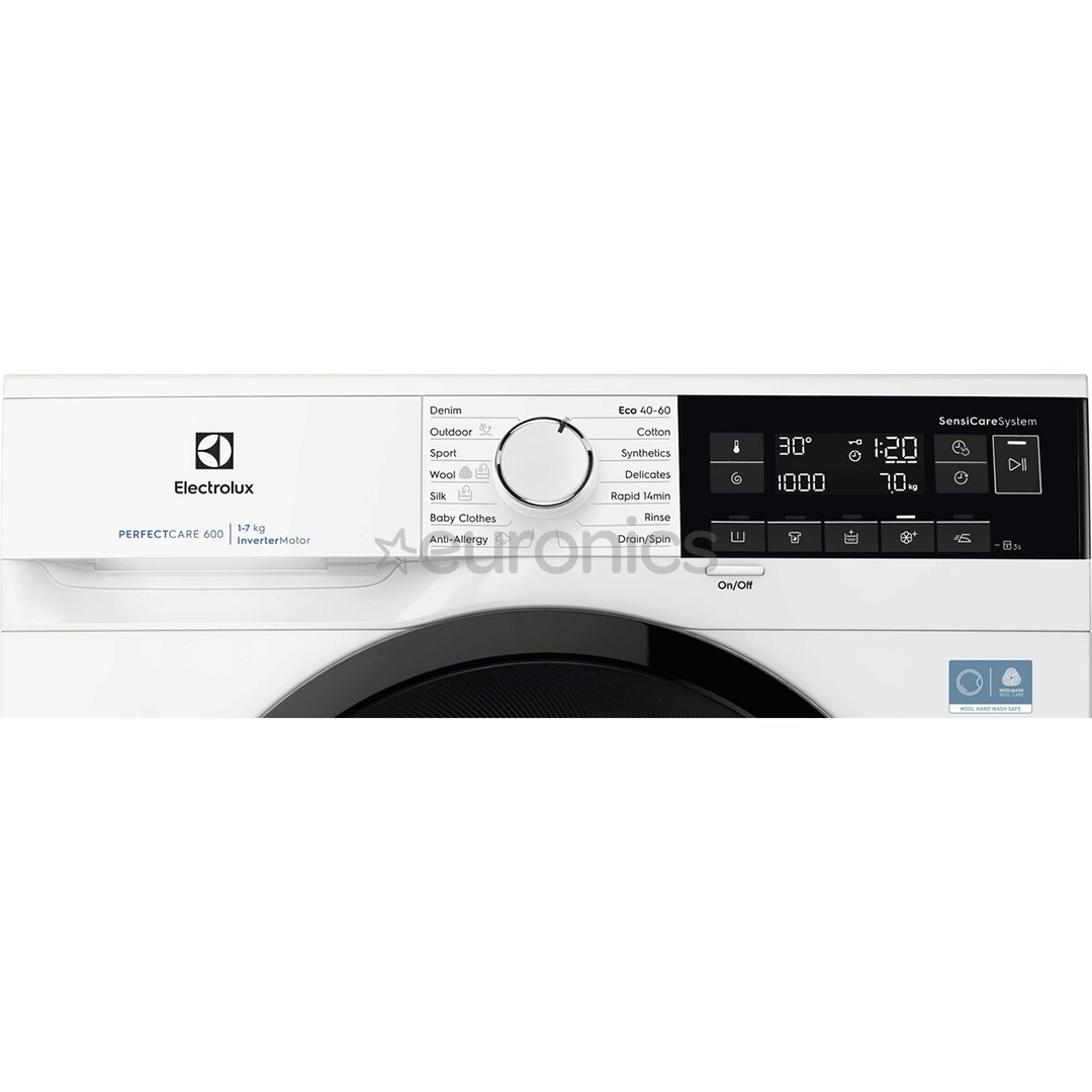 Electrolux 600-seeria SensiCare, 7 kg, sügavus 44.9 cm, 1000 p/min - Eestlaetav pesumasin