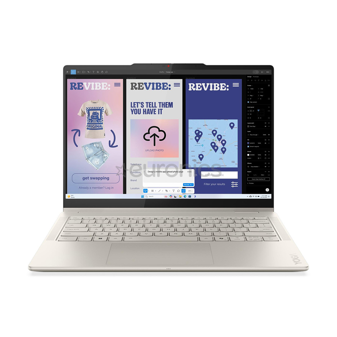 Lenovo Yoga 7 2-in-1 Gen 10, 14'', WUXGA, OLED, Ultra 7, 16 GB, 512 GB, ENG, seashell - Notebook