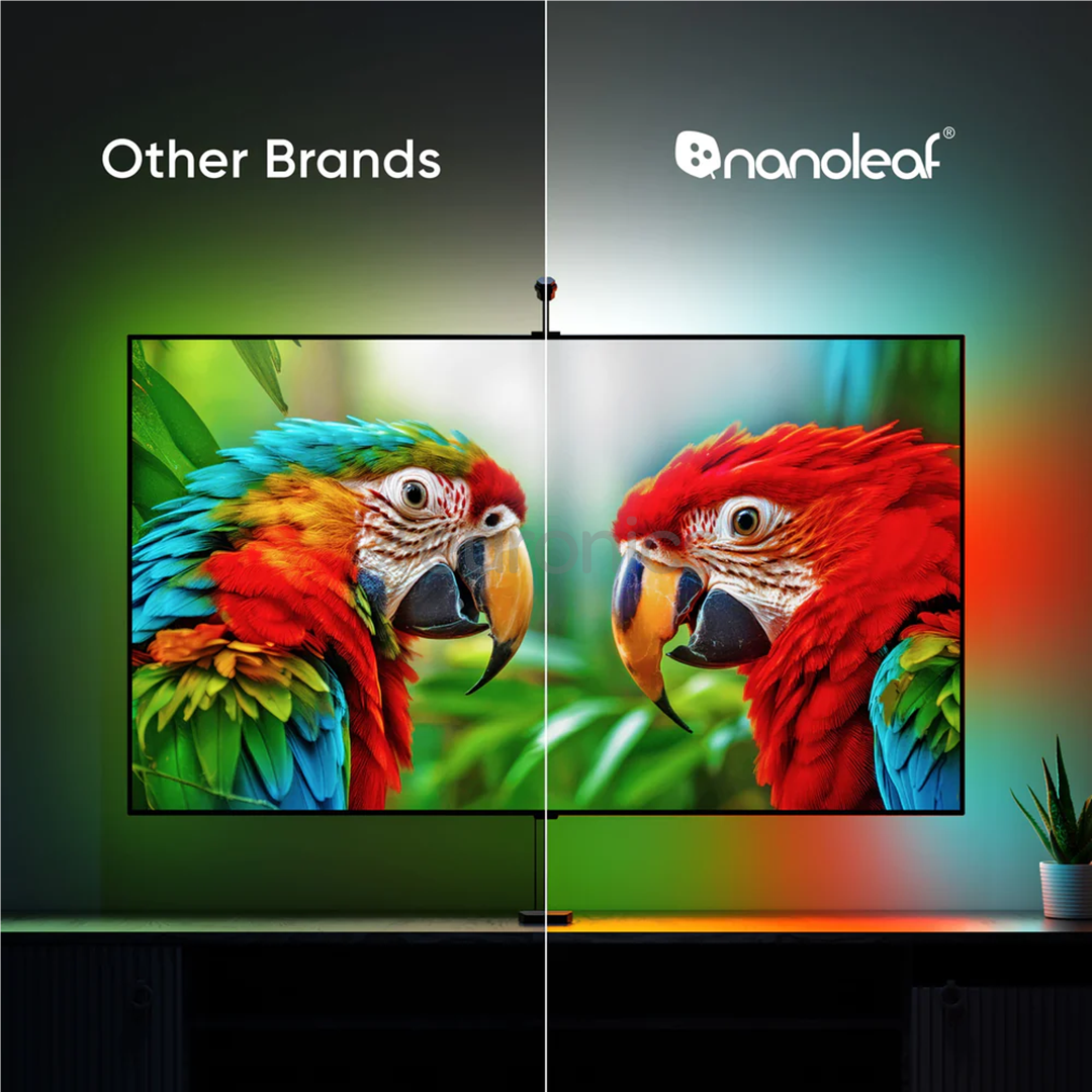 Nanoleaf 4D v2 Screen Mirror + Lightstrip Kit, kuni 65'' - Valgustuskomplekt