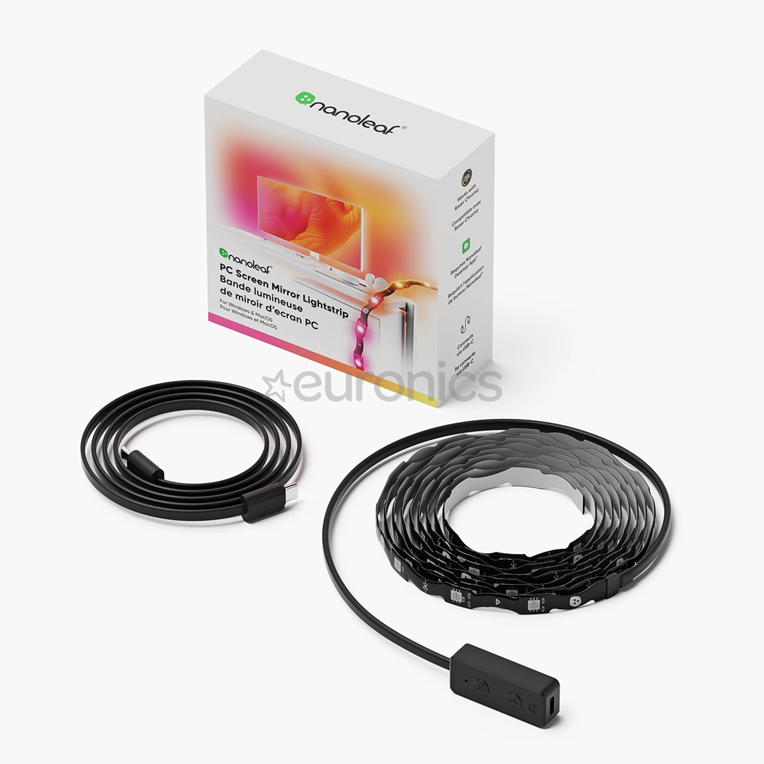 Nanoleaf PC Screen Mirror Lightstrip, up to 32″ - Lightstrip