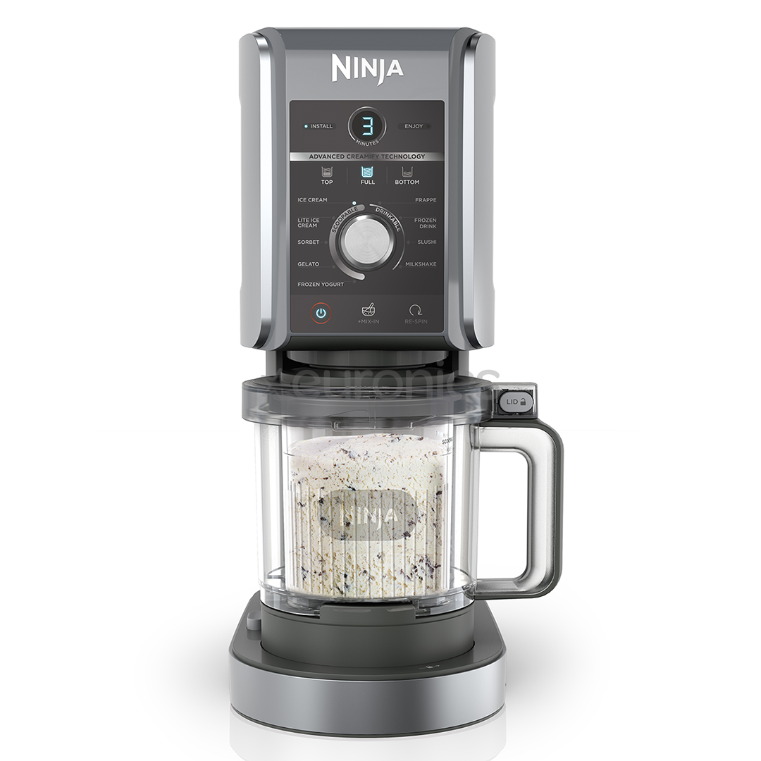 Ninja CREAMi Deluxe, 10-in1, black/silver - Ice cream maker