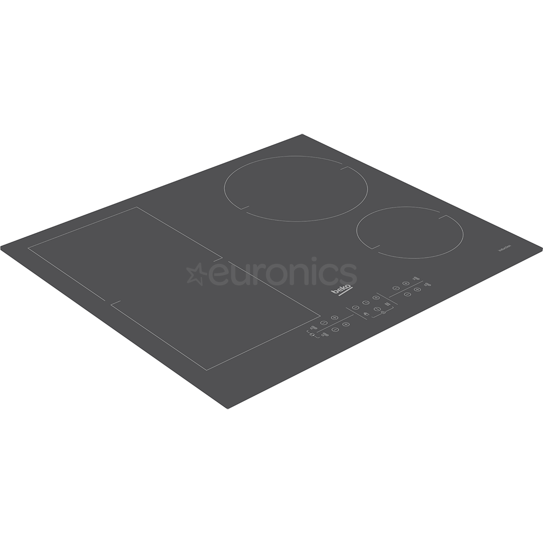 Beko IndyFlex, width 60 cm, dark grey - Built-in induction hob
