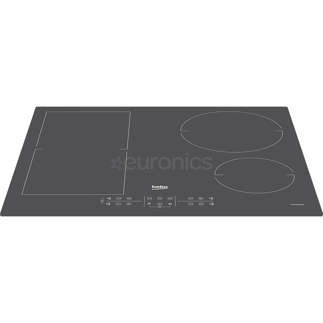 Beko IndyFlex, width 60 cm, dark grey - Built-in induction hob