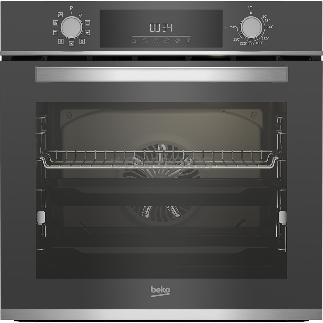 Beko, 72 L, catalytic cleaning, dark grey - Built-in oven
