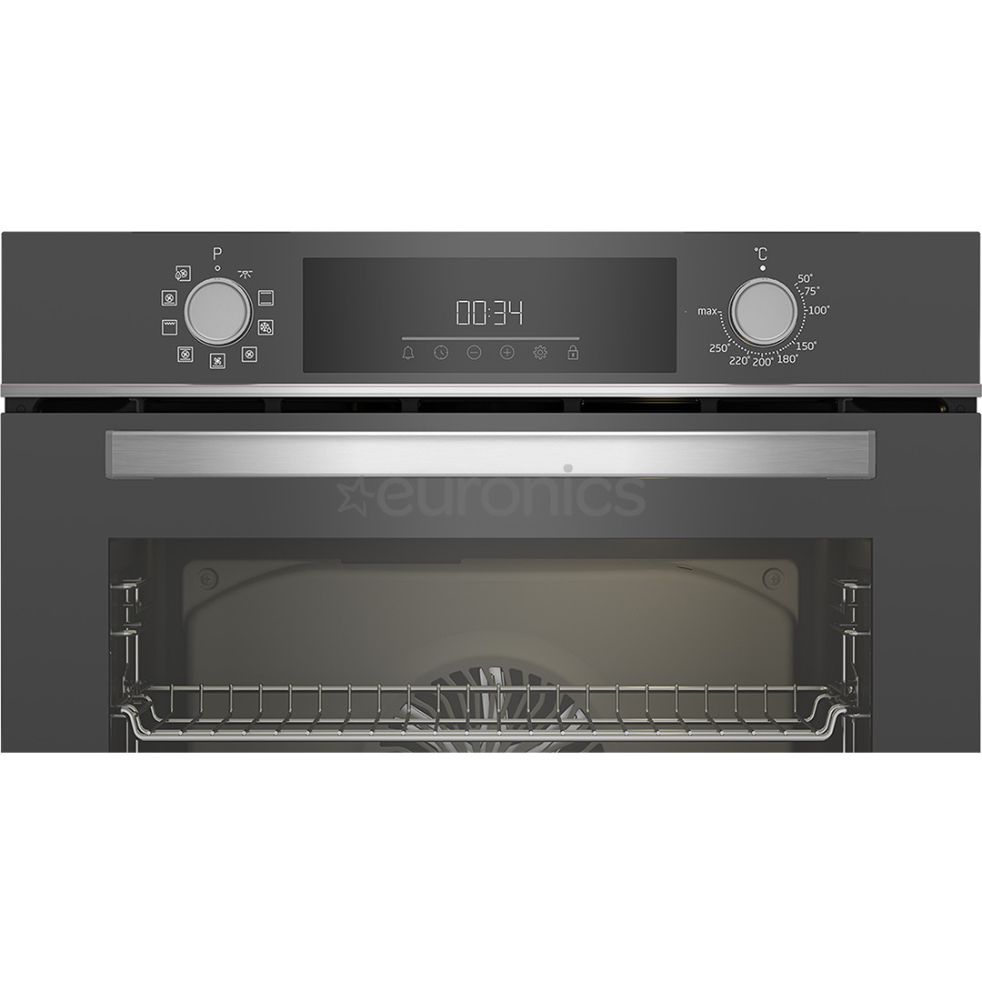 Beko, 72 L, catalytic cleaning, dark grey - Built-in oven